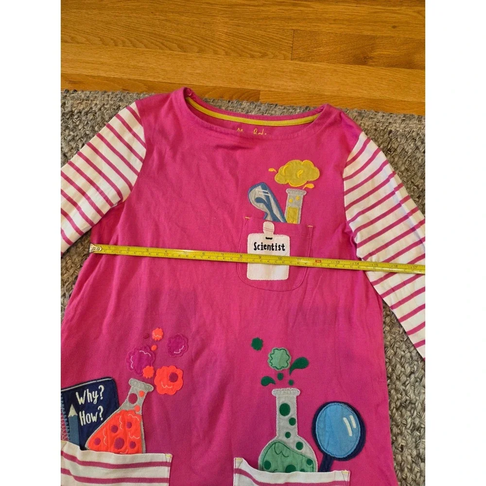 Mini Boden Science Scientist Back to School Appliqué Jersey Dress Girls 11-12